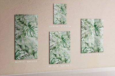 Mágneses tábla filctollal Akvarell levelek