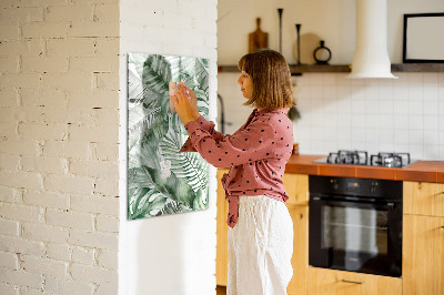 Mágneses tábla filctollal Akvarell levelek