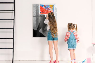 Mágneses tábla filctollal Geometriai absztrakció