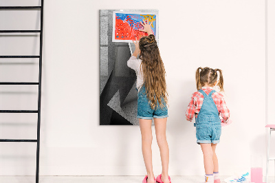 Mágneses tábla filctollal Geometriai absztrakció