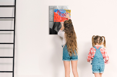 Mágneses tábla filctollal Geometriai absztrakció