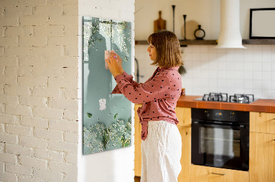 Mágneses tábla filctollal Gypsophila virágok