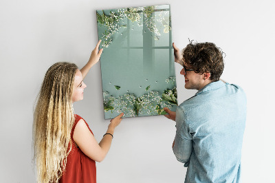 Mágneses írótábla Gypsophila virágok