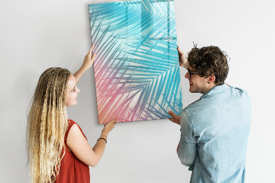 Mágneses tábla filctollal Pálma levelek