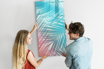 Mágneses tábla filctollal Pálma levelek