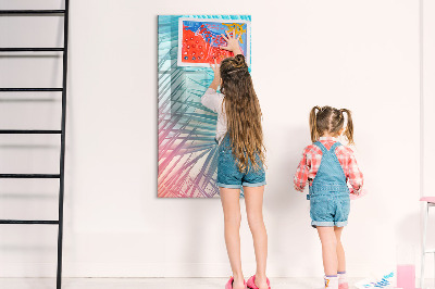 Mágneses tábla filctollal Pálma levelek