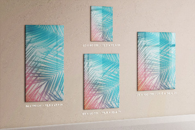 Mágneses tábla filctollal Pálma levelek