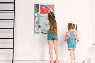 Mágneses törölhető tábla Nyári kompozíció