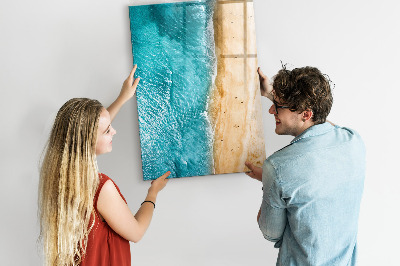 Mágneses tábla filctollal Tengerpart