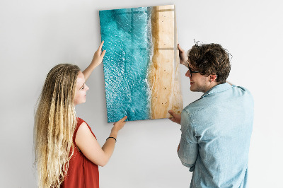 Mágneses tábla filctollal Tengerpart