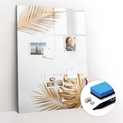 Mágneses törölhető tábla Arany levelek