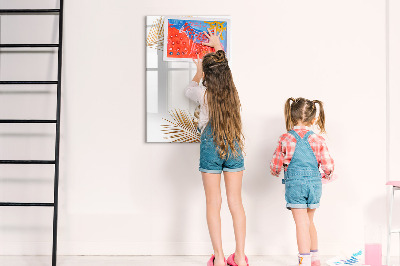 Mágneses törölhető tábla Arany levelek