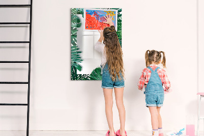 Mágneses tábla filctollal Szörny keret