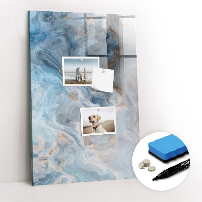 Mágneses tábla filctollal Márvány minta