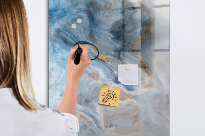 Mágneses tábla filctollal Márvány minta