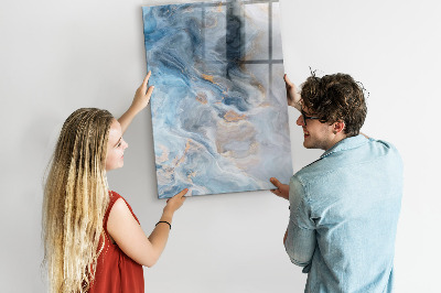 Mágneses tábla filctollal Márvány minta