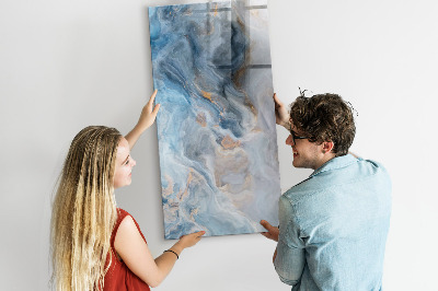 Mágneses tábla filctollal Márvány minta