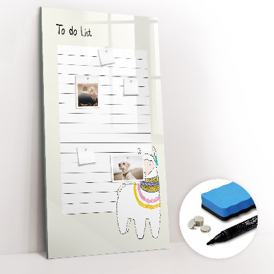 Mágneses rajztábla Teendők listája