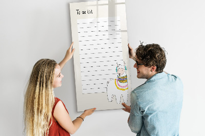 Mágneses tábla filctollal Teendők listája