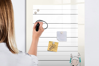 Mágneses rajztábla Teendők listája