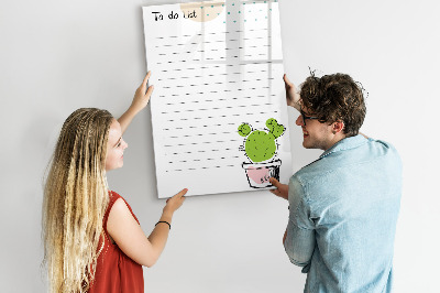 Mágneses tábla markerrel Teendők listája