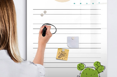 Mágneses tábla markerrel Teendők listája