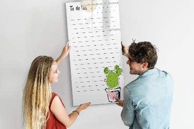 Mágneses tábla markerrel Teendők listája
