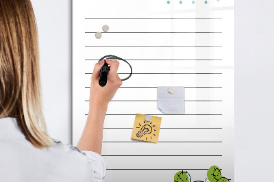 Mágneses tábla markerrel Teendők listája