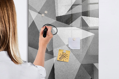 Mágneses tábla markerrel Geometriai absztrakció