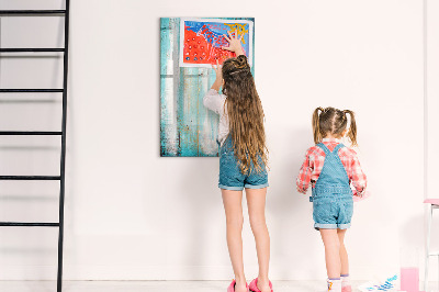 Mágneses törölhető tábla Fa vintage stílusban