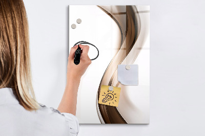 Mágneses tábla filctollal Hullám absztrakció