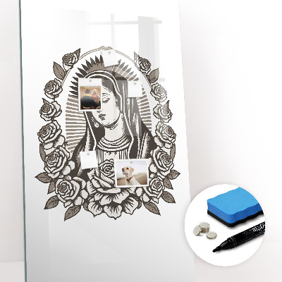 Mágneses tábla markerrel Guadalupei Szűz