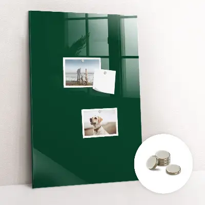 Fali mágneses tábla palackzöld színben