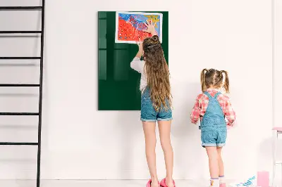 Fali mágneses tábla palackzöld színben