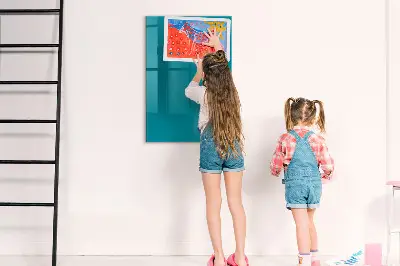 Tenger színű mágneses fali tábla