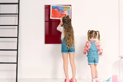 Bordó színű mágneses fali tábla