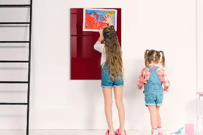 Bordó színű mágneses fali tábla