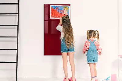 Bordó színű mágneses fali tábla