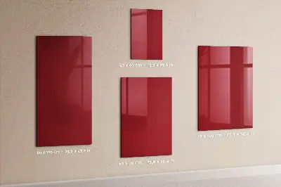 Piros színű fali mágneses tábla