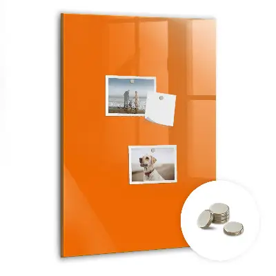 Mágneses fali tábla narancssárga színben