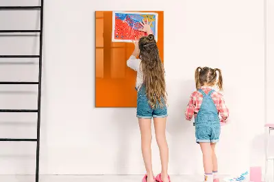 Mágneses fali tábla narancssárga színben
