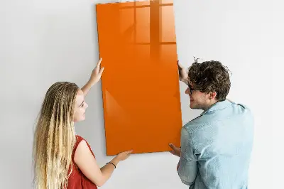 Mágneses fali tábla narancssárga színben