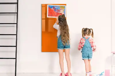 Mágneses fali tábla narancssárga színben