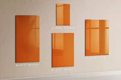 Mágneses fali tábla narancssárga színben
