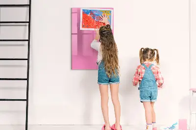 Rózsaszín színű fali mágneses tábla