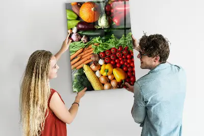 Fali üzenőtábla Őszi zöldségek mintával