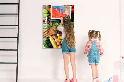 Fali üzenőtábla Őszi zöldségek mintával