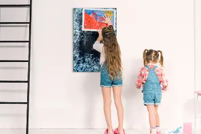 Egy jégdarab mintás fali mágnestábla