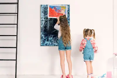 Egy jégdarab mintás fali mágnestábla