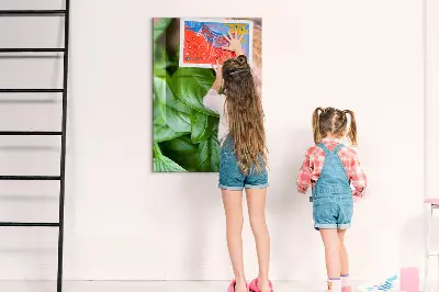 Bazsalikomlevelek mintás mágneses fali tábla